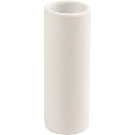 Vas, H: 11 cm, diam. 4 cm, vit, 1 st.
