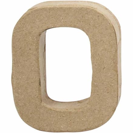 Siffror, 0, H: 10 cm, B: 8 cm, tjocklek 2 cm, 1 st.