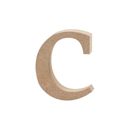 Bokstav, c, H: 8,4 cm, tjocklek 2 cm, 1 st.