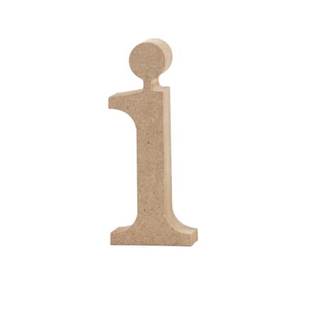 Bokstav, i, H: 10,5 cm, tjocklek 2 cm, 1 st.