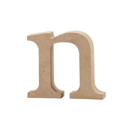 Bokstav, n, H: 8 cm, tjocklek 2 cm, 1 st.