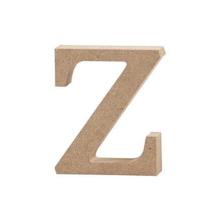 Bokstav, z, H: 8 cm, tjocklek 2 cm, 1 st.