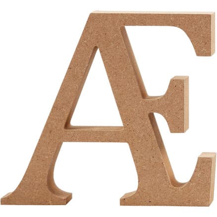 Brev, Æ, H: 13 cm, tjocklek 2 cm, 1 st.