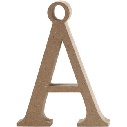 Bokstav, Å, H: 15,5 cm, tjocklek 2 cm, 1 st.