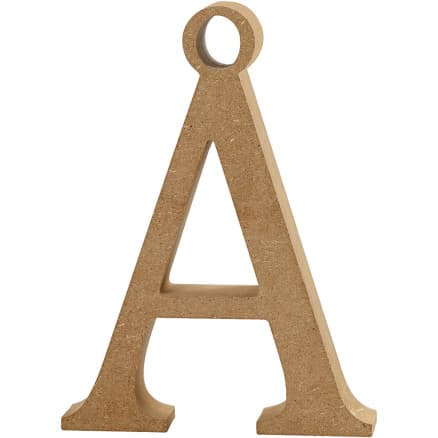 Bokstav, Å, H: 8 cm, tjocklek 1,5 cm, 1 st.
