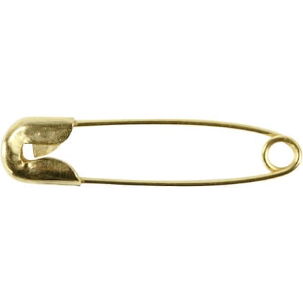 S�kerhetsn�lar, L: 22 mm, tjocklek 0,6 mm, guld, 100 st./ 1 f�rp.