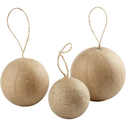 Julkulor, Dia. 4+5+6 cm, 6 st./ 1 förp.