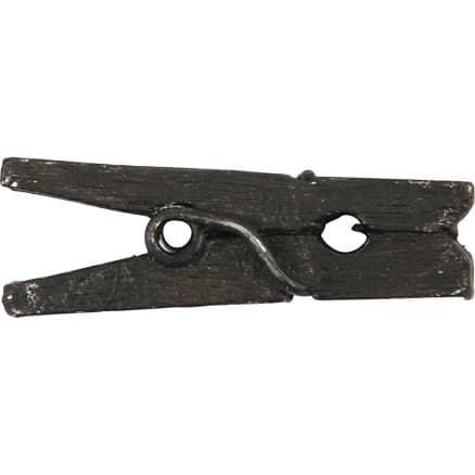 Mini klädnypor, L: 25 mm, B: 3 mm, svart, 36 st./ 1 förp.