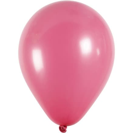 Ballonger, Dia. 23 cm, runda, mörkrosa, 10 st./ 1 förp.