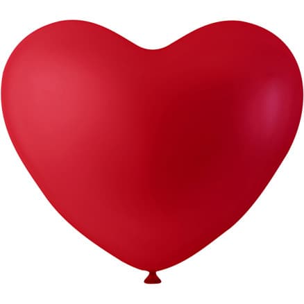 Ballonger, hjärtan, röd, 8 st./ 1 förp.