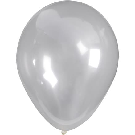 Ballonger, Dia. 23 cm, runda, transparent, 10 st./ 1 förp.