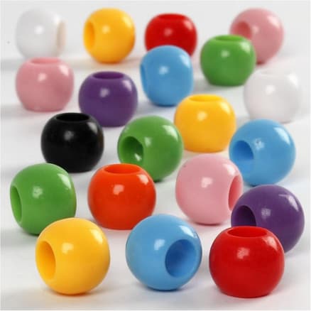 Kongopärlor, Dia. 10 mm, Hålstl. 4,5 mm, ca. 186 st., 65 g, 110 ml/ 1 förp.