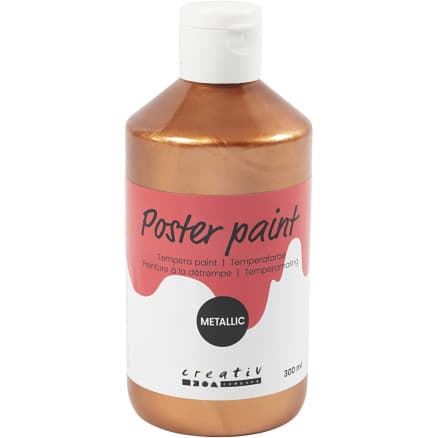 Temperafärg Metallic, metallickoppar, 300 ml/ 1 förp.