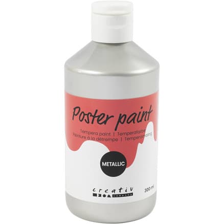 Temperafärg Metallic, silver, 300 ml/ 1 förp.