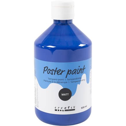 Temperafärg Matt, mörkblå, 500 ml/ 1 flaska