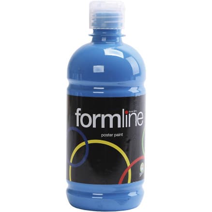 Temperafärg Matt, primärblå, 500 ml/ 1 flaska