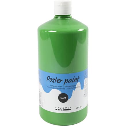 Temperafärg Matt, grön, 1000 ml/ 1 flaska