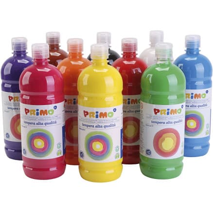 Temperafärg Matt, matt, mixade färger, 10x1000 ml/ 1 förp.