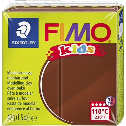 FIMOÂ® Kids Clay, brun, 42 g/ 1 förp.
