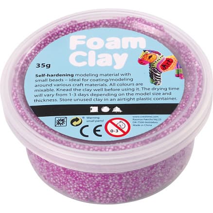 Foam Clay® , neonlila, 35 g/ 1 burk
