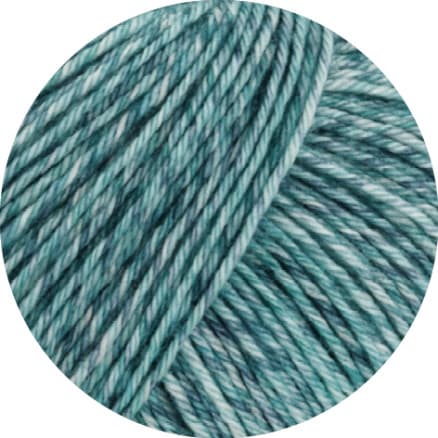 Lana Grossa Vintage Socks Garn 1003 Mint/Gråblå/Jeans/Petrol Melange