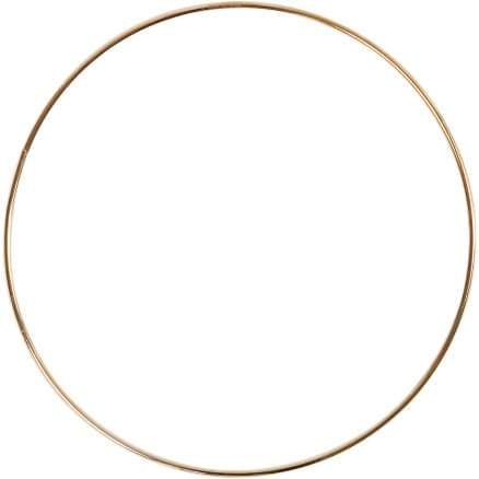 Metallring, diam. 20 cm, tjocklek 3 mm, guld, 1 st.