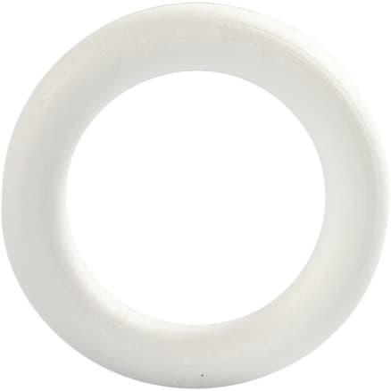 Ring, storlek 12 cm, tjocklek 20 mm, vit, 1 st.