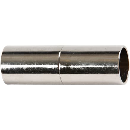 Magnetlås, L: 23 mm, Hålstl. 6 mm, försilvrad, 2 st./ 1 förp.