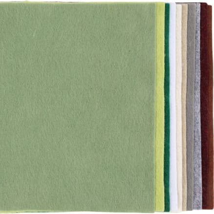 Hobbyfilt, A4, ark 210x297 mm, tjocklek 2 mm, natur, 10 ark/ 1 förp.