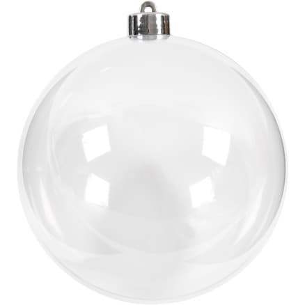 Dekorativ boll, diam. 13,6 cm, transparent, 1 st.