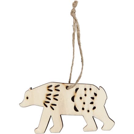 Ornament, isbjörn, H: 4,5 cm, D: 0,5 cm, B: 7,5 cm, 4 st./ 1 förp.