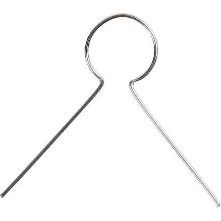 Upphängningskrokar, L: 22 mm, Hålstl. 8 mm, försilvrad, 50 st./ 1 förp.