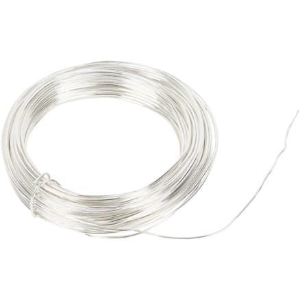 Försilvrad tråd, tjocklek 1 mm, försilvrad, 4 m/ 1 rl.
