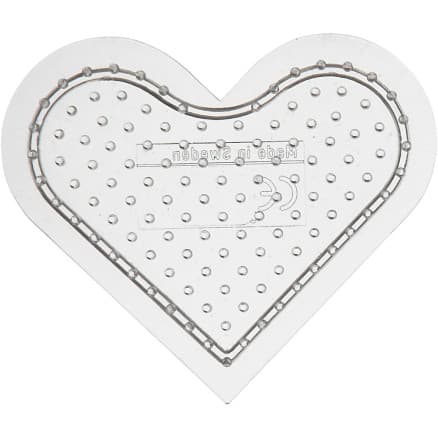 Pärlplattor, stl. 7 cm, medium, klar, 1 st.