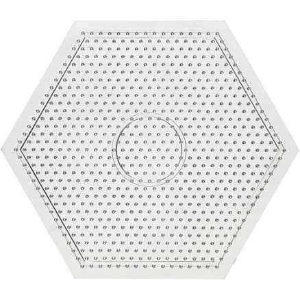 Pärlplattor, stor sexkantig, stl. 15x15 cm, medium, klar, 1 st.