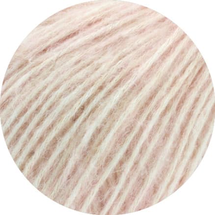 Lana Grossa Natural Alpaca Pelo Garn 011 Ljusrosa Melerat
