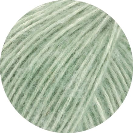 Lana Grossa Natural Alpaca Pelo Garn 014 Myntagrön Melerat
