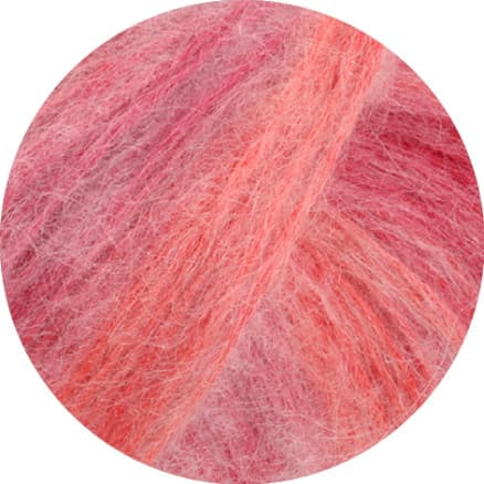 Lana Grossa Superkid Seta Garn 104 Vinröd/hallon/salmon