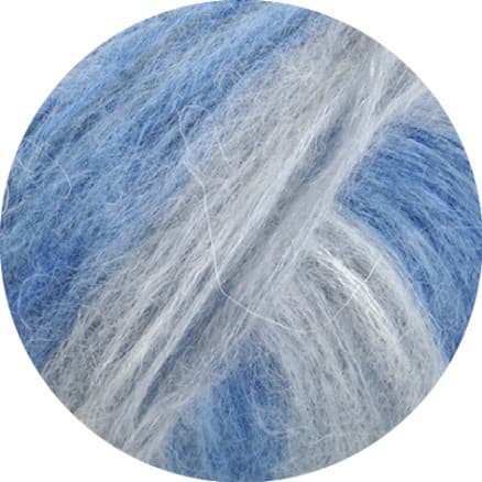 Lana Grossa Superkid Seta Garn 102 Ljusblå/jeans/ljusgrå