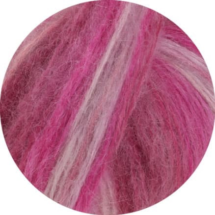 Lana Grossa Garn Superkid Seta 111 Rosé/pink/vinrött