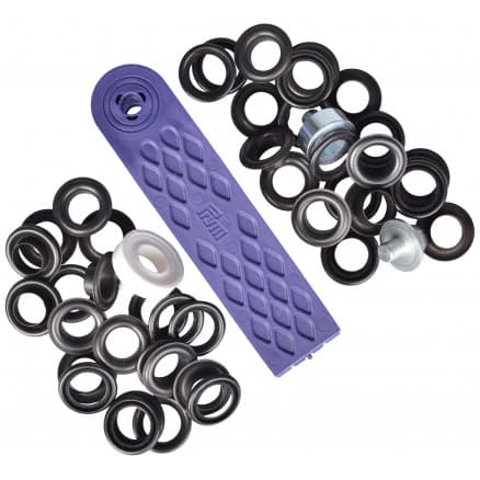 Prym Ã–ljetter / Segelringar Svart Oxyd. 8mm - 24 st