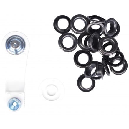Prym Ã–ljetter / Segelringar Svart Oxyd. 11mm - 15 st