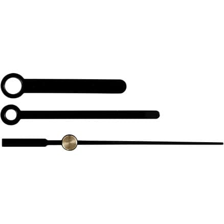Klockvisare, hålstorlek 4+6 mm, svart, 1 set