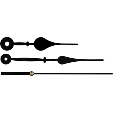Urvisare, Hålstl. 4+6 mm, svart, 1 set