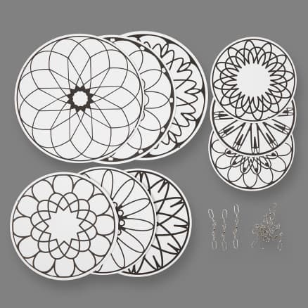 Klocka med tryck, diam. 12+15+18 cm, 300 g, 3 st/1 frp.