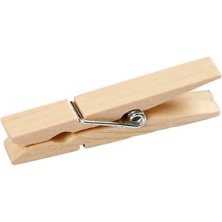 Klädnypor, L: 48 mm, B: 6 mm, 50 st / 1 frp.