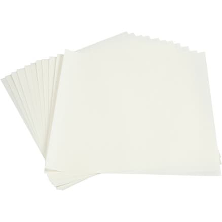 Ljuspapper, ark 30x30 cm, 80 g, vitt, 12 ark/1 frp.