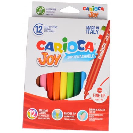 Carioca Tusch Ass. färger 2,6mm - 12 st.