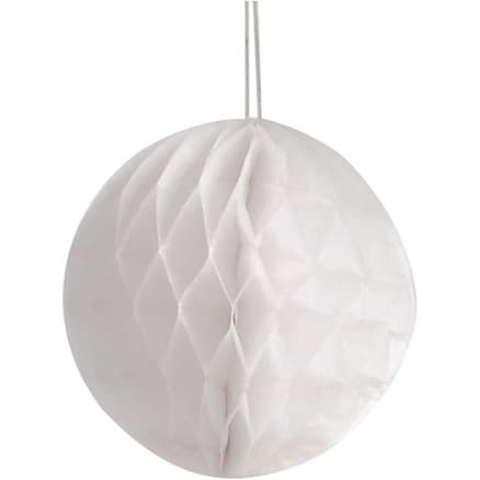 Pappersdekoration, Dia. 8 cm, vit, 10 st./ 1 förp.
