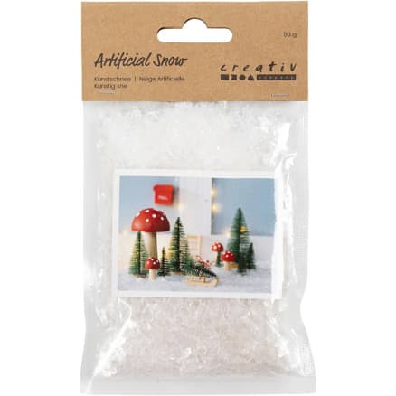 Konstgjord snö, vit, 50 g/ 1 påse